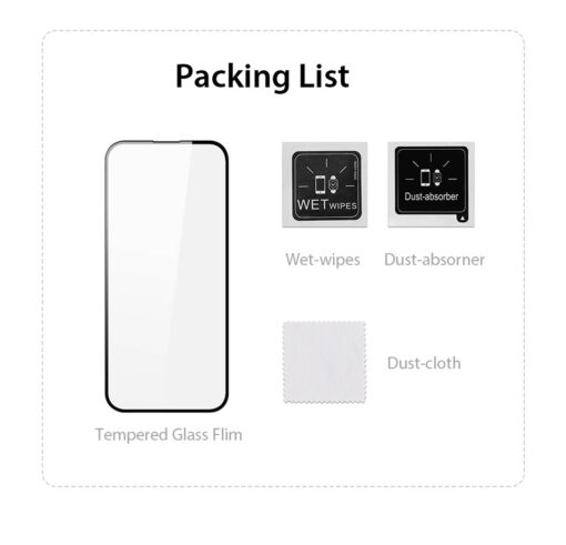 iPhone 16e/14/13/13 Pro Tempered Glass Screen Protector with Auto-Alignment Kit - Roga Series by Dux Ducis - Image 10