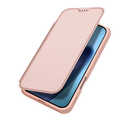 iPhone 17 Air wallet case rose with card holder and stand