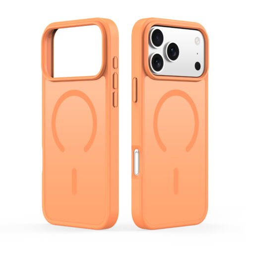 iPhone 17 Pro magnetic frosted case Orange by Dux Ducis
