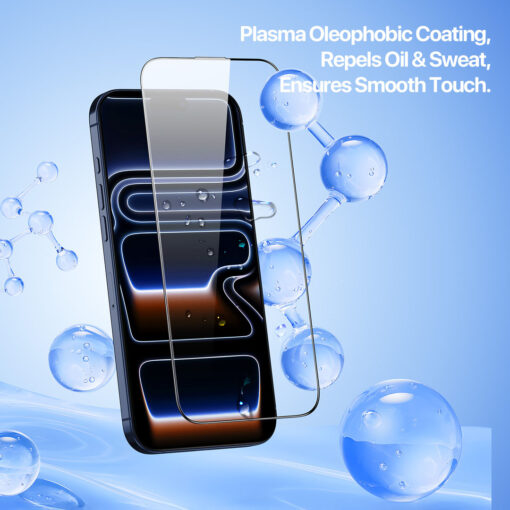 iPhone 17 Pro Tempered Glass Screen Protector with Dust-Free Alignment Kit - Image 5