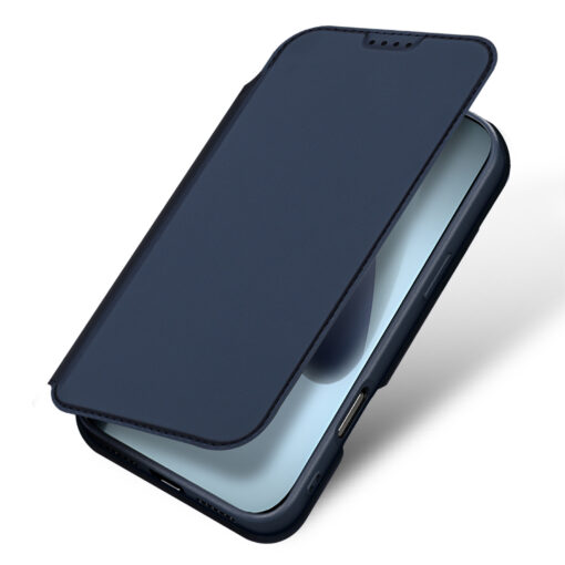 iPhone 17 Pro flip wallet case blue by Dux Ducis