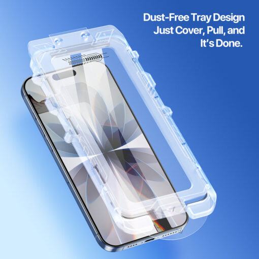 iPhone 17 Tempered Glass Screen Protector with Dust-Free Alignment Kit - Image 3