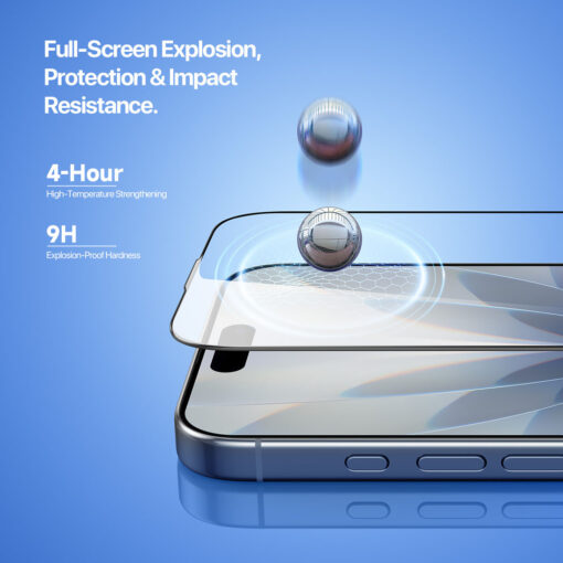 iPhone 17 Tempered Glass Screen Protector with Dust-Free Alignment Kit - Image 7