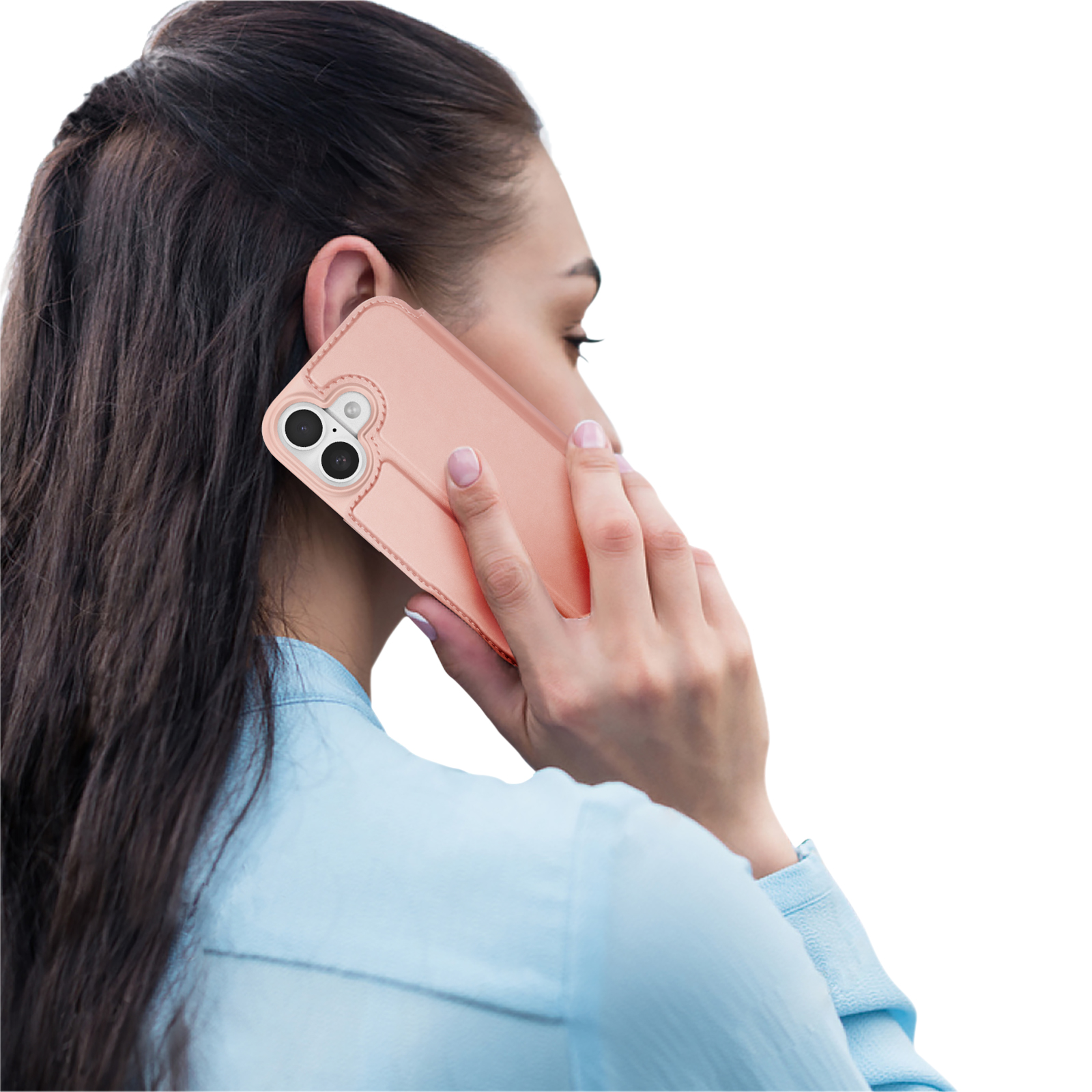 iPhone 17 Wallet Case with Card Holder and Stand - Rose - Image 8