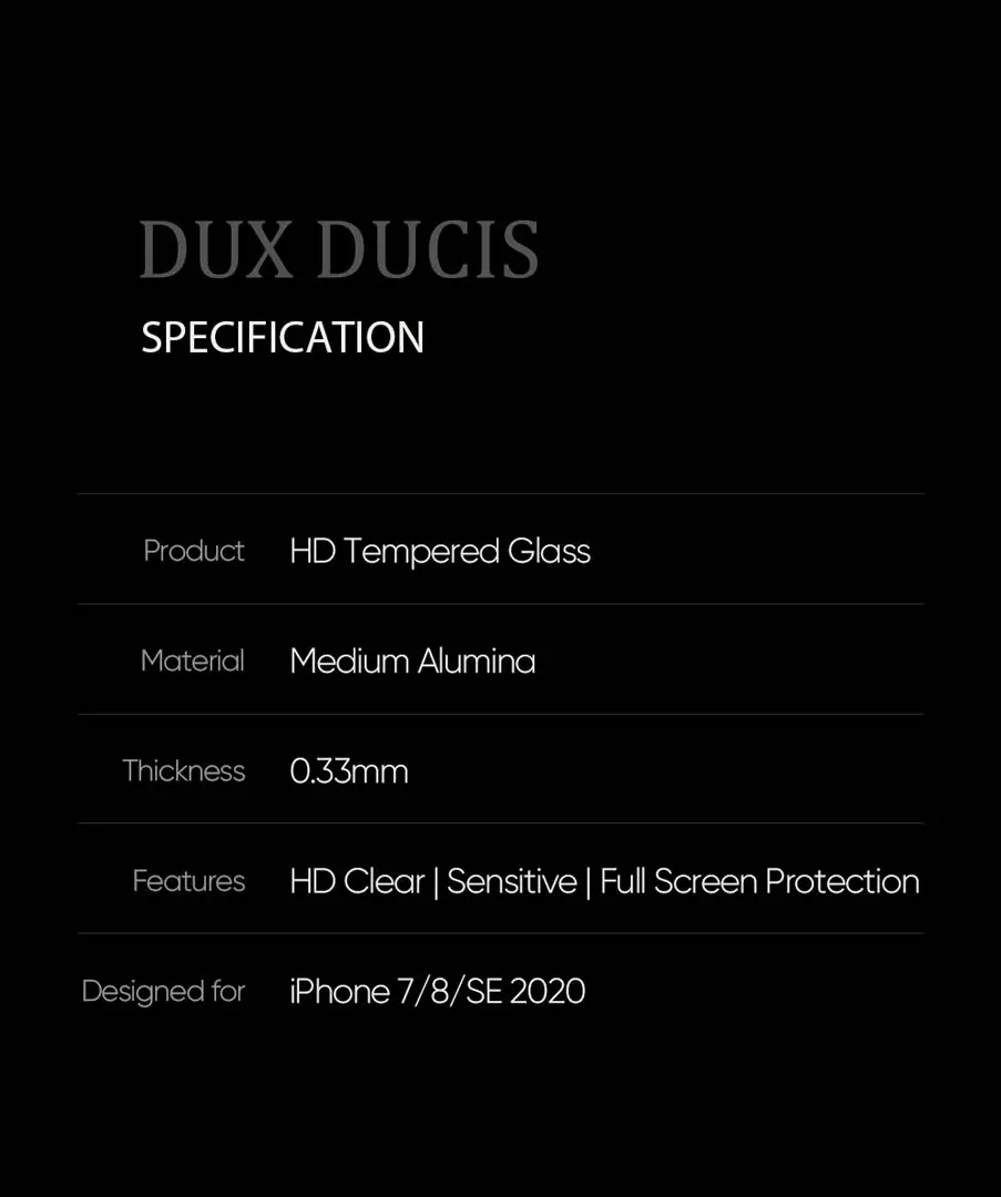iPhone SE 3 / SE 2 Screen Protector by Dux Ducis - Image 9