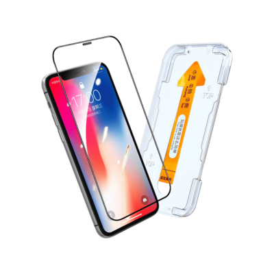 iPhone 11 Pro Max screen protector kit alignment tray front view