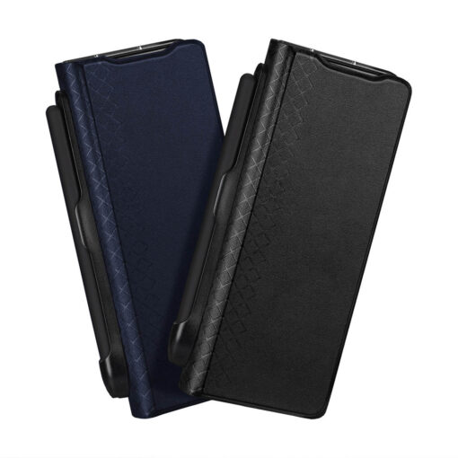 DUX DUCIS Bril Series PU Leather Case with Pen Holder for Samsung Galaxy Z Fold6 5G - Black - Image 3