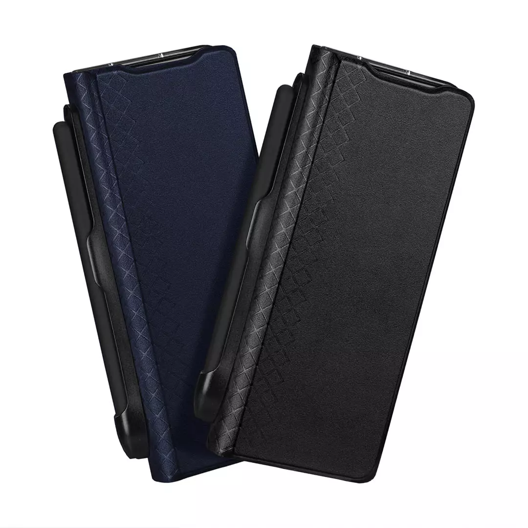 Samsung Galaxy Z Fold 6 Leather Wallet Case with Pen Holder Black by Dux Ducis - Image 3