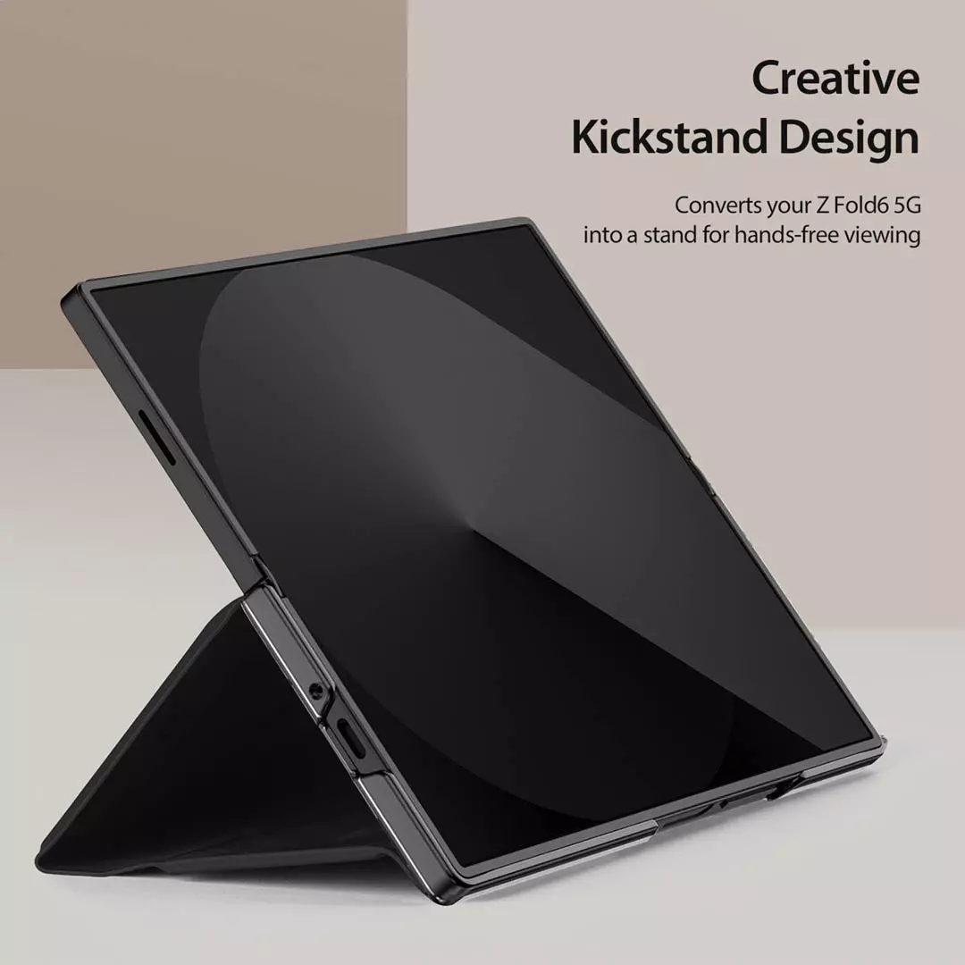 Samsung Galaxy Z Fold 6 Leather Wallet Case with Pen Holder Black by Dux Ducis - Image 8