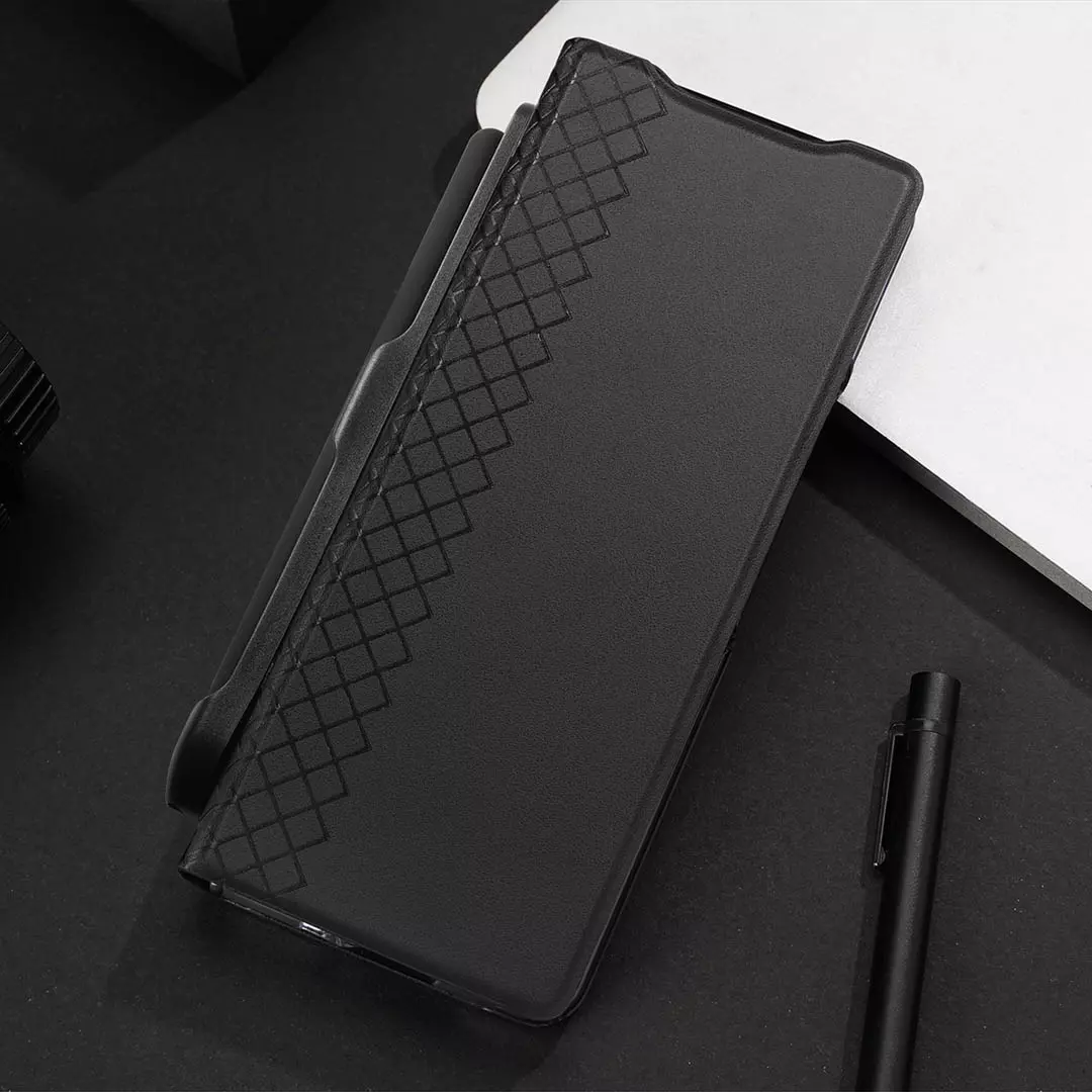 Samsung Galaxy Z Fold 6 Leather Wallet Case with Pen Holder Black by Dux Ducis - Image 12