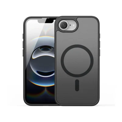 iPhone 17e 16e magnetic frosted case Black by Dux Ducis