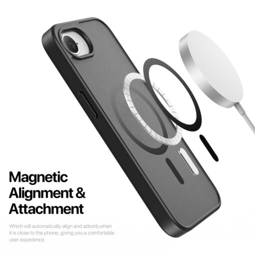 DUX DUCIS Yind Series Magnetic Back Cover for iPhone 16e (2025) - Black - Image 6