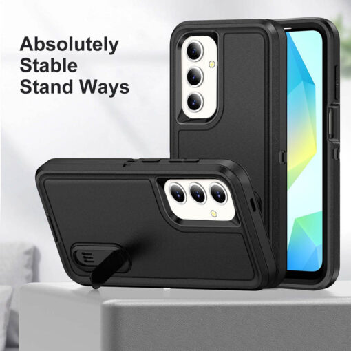 Samsung Galaxy A16 Heavy Duty Case with Kickstand - Rugged - Image 2