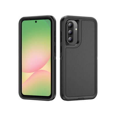 Samsung Galaxy A36 / A56 Heavy Duty Case - Black | Military Drop Protection | Rugged Protection | Anti-Scratch