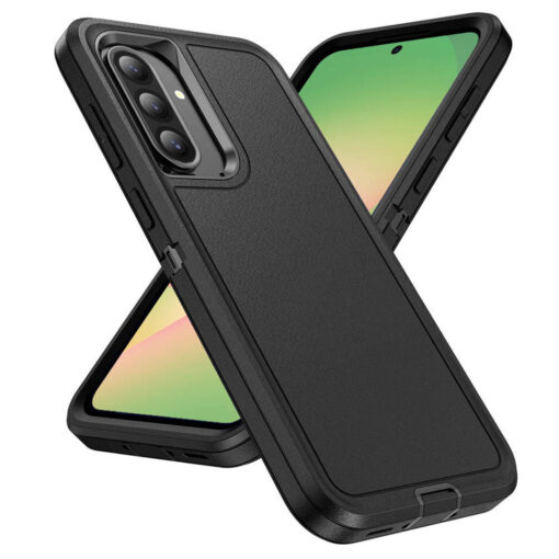 Samsung Galaxy A36 / A56 Heavy Duty Case - Black | Military Drop Protection | Rugged Protection | Anti-Scratch - Image 2