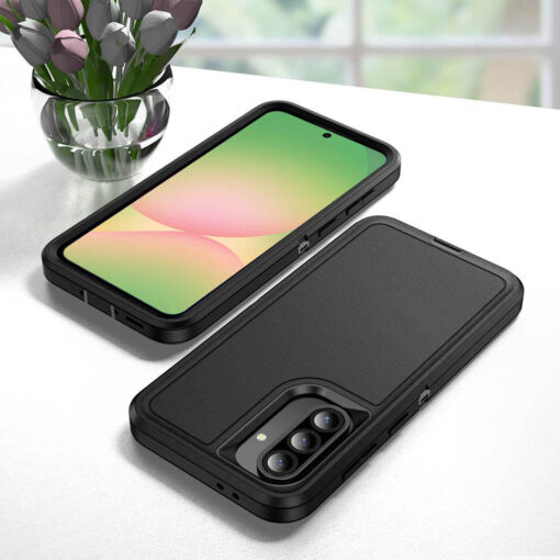 Samsung Galaxy A36 / A56 Heavy Duty Case - Black | Military Drop Protection | Rugged Protection | Anti-Scratch - Image 7