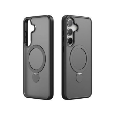 Samsung Galaxy S25 Plus Magnetic Charging Case with Fold Stand - Black | Yind Series by Dux Ducis