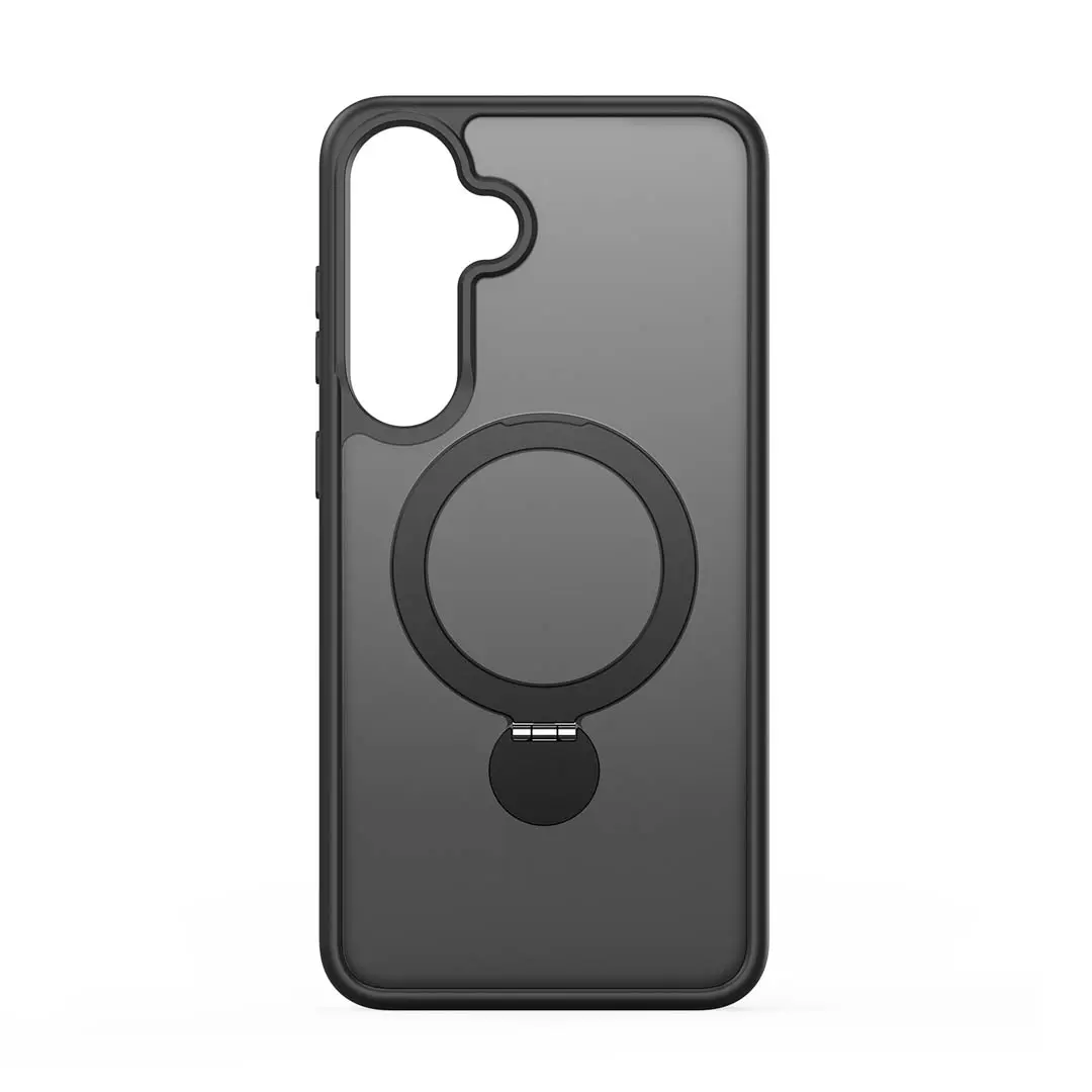 Samsung Galaxy S25 Plus Magnetic Frosted Case with Stand Black by Dux Ducis - Image 3