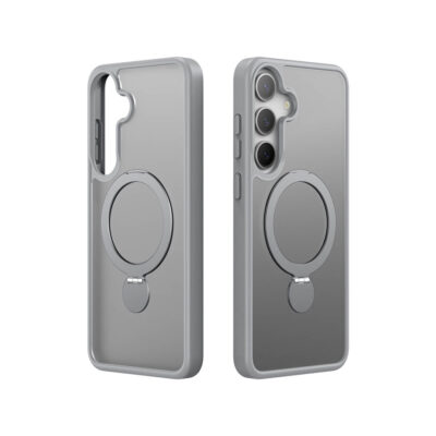 Samsung Galaxy S25 Plus Magnetic Charging Case with Fold Stand - Grey | Yind Series by Dux Ducis