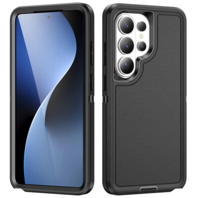 Samsung Galaxy S26 heavy duty rugged case black with multi-layer protection