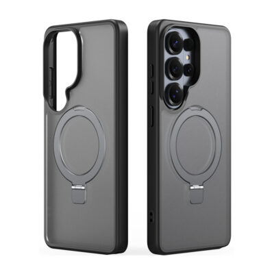 Samsung Galaxy S26 Ultra magnetic frosted case with stand black by Dux Ducis