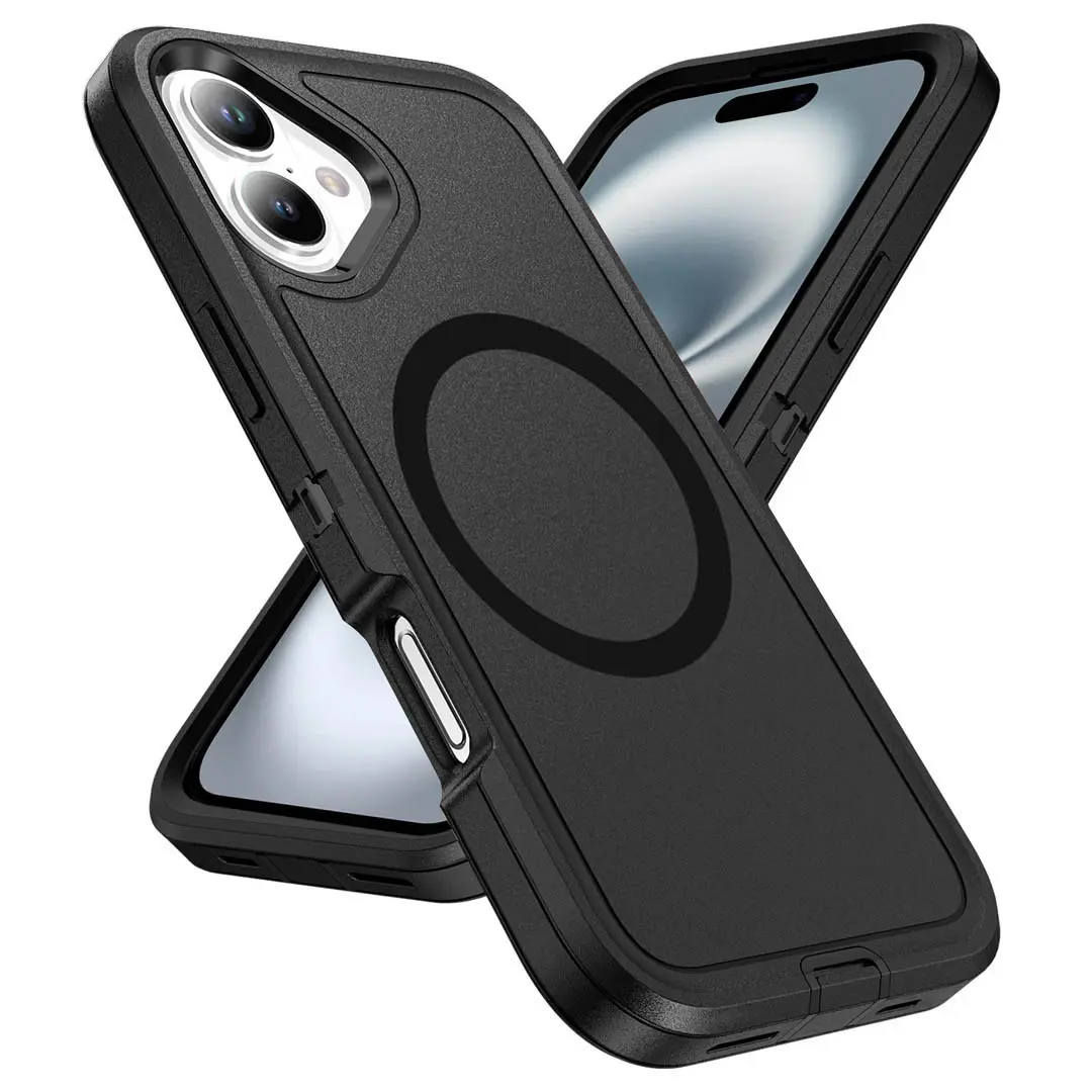 iPhone 16 Plus Heavy Duty Rugged Magnetic Charger Case - Image 2