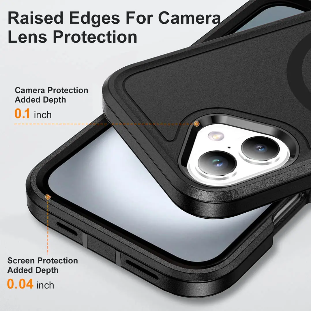 iPhone 16 Plus Heavy Duty Rugged Magnetic Charger Case - Image 5