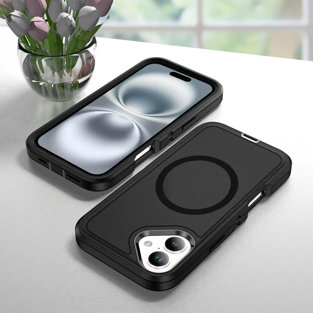 iPhone 16 Plus Heavy Duty Rugged Magnetic Charger Case - Image 7