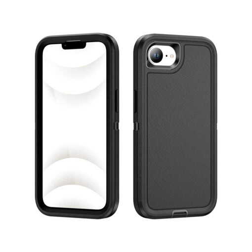 iPhone 16e Heavy Duty Case - Black | Military Drop Protection | Rugged Protection | Anti-Scratch