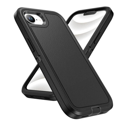 iPhone 16e Heavy Duty Case - Black | Military Drop Protection | Rugged Protection | Anti-Scratch - Image 2