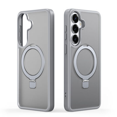 Samsung Galaxy S26 magnetic frosted case with stand black by Dux Ducis