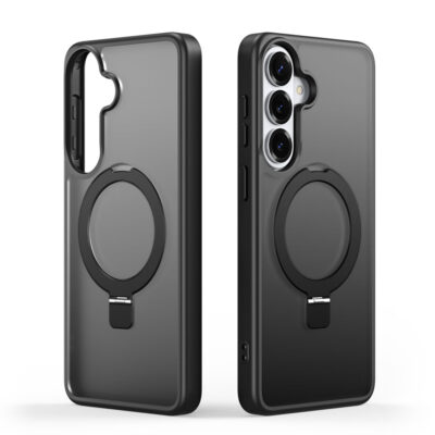 Samsung Galaxy S26 Plus magnetic frosted case with stand black by Dux Ducis