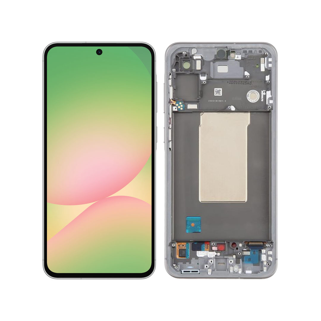 Samsung Galaxy A56 grey replacement screen with frame SM-A566