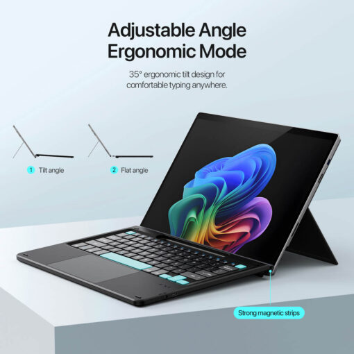 Surface Pro 11 / X / 9 / 8 Detachable Wireless Keyboard | CK Pro Series by Dux Ducis - Image 7