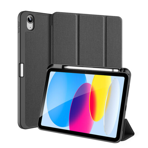 iPad 11 / iPad 10 Full Cover Folio Case - Black | Domo Series by Dux Ducis - Image 2