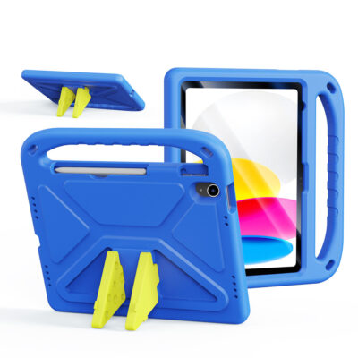 iPad 11 / iPad 10 Kids Anti-Drop Case - Blue | Puff Series by Dux Ducis