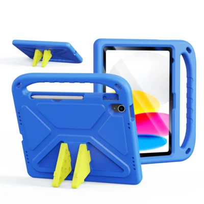 iPad 11 (A16) kids case washable EVA anti-drop blue Dux Ducis PUFF carry handle drawing