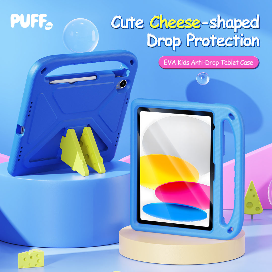 iPad 11 / iPad 10 Kids Anti-Drop Case - Blue | Puff Series by Dux Ducis - Image 3