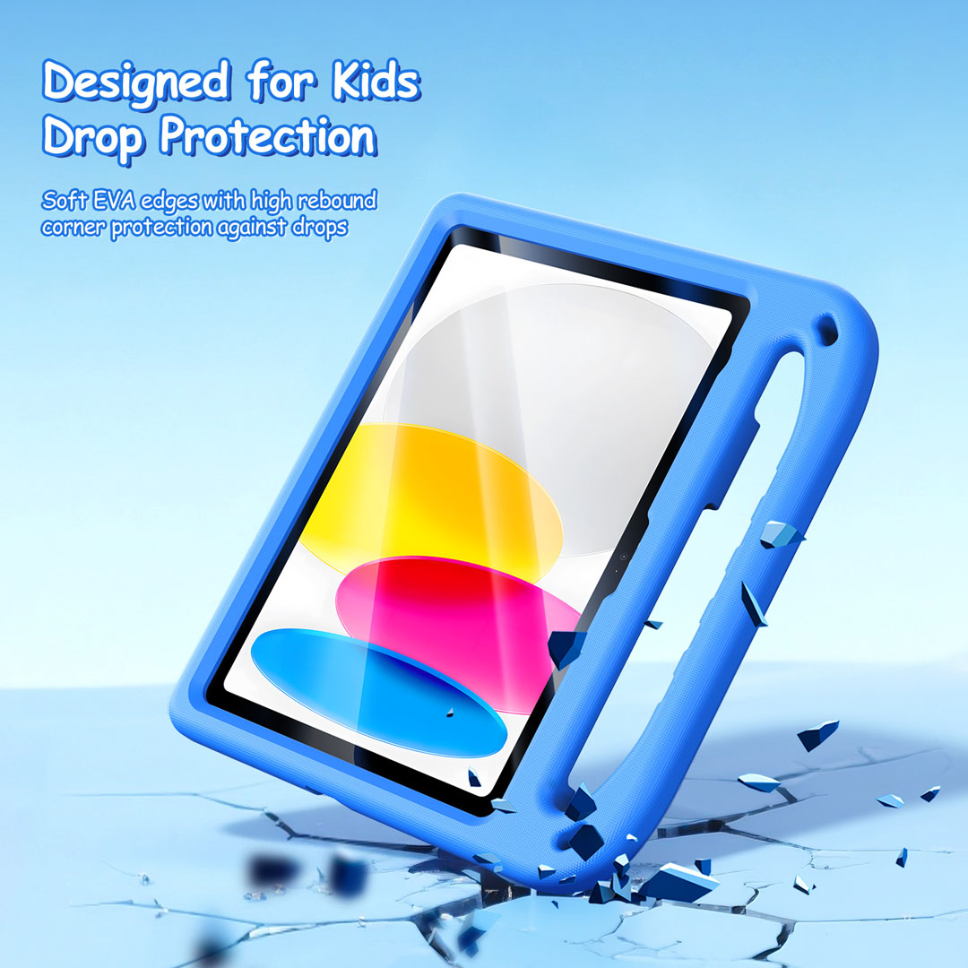iPad 11 / iPad 10 Kids Anti-Drop Case - Blue | Puff Series by Dux Ducis - Image 5