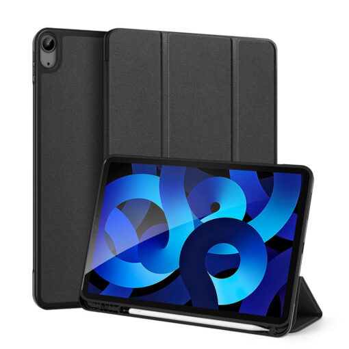 iPad Air 11" / Air 5 / Air 4 Full Cover Folio Case - Black | Domo Series by Dux Ducis - Image 2