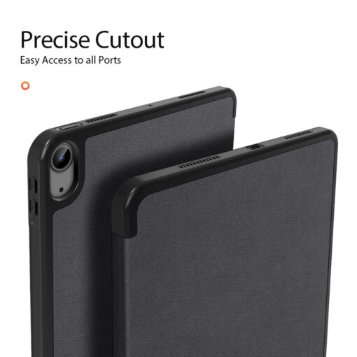 iPad Air 11" / Air 5 / Air 4 Full Cover Folio Case - Black | Domo Series by Dux Ducis - Image 6