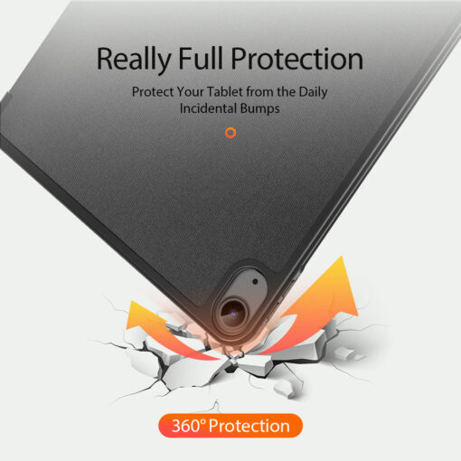 iPad Air 11" / Air 5 / Air 4 Full Cover Folio Case - Black | Domo Series by Dux Ducis - Image 10