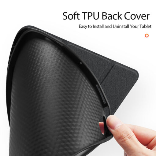 iPad Air 11" / Air 5 / Air 4 Full Cover Folio Case - Black | Domo Series by Dux Ducis - Image 11
