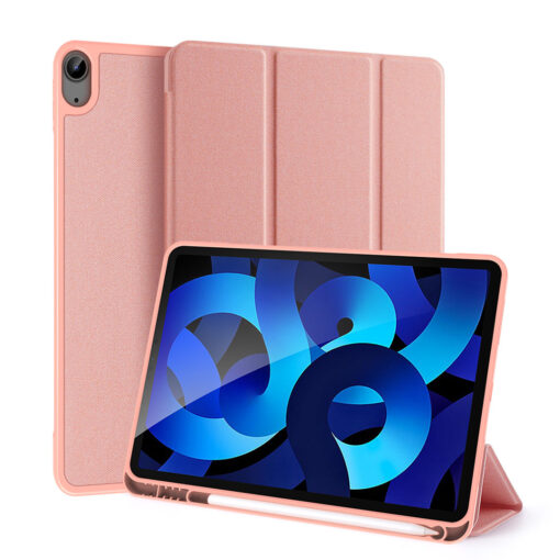 iPad Air 11" / Air 5 / Air 4 Full Cover Folio Case - Pink | Domo Series by Dux Ducis - Image 2