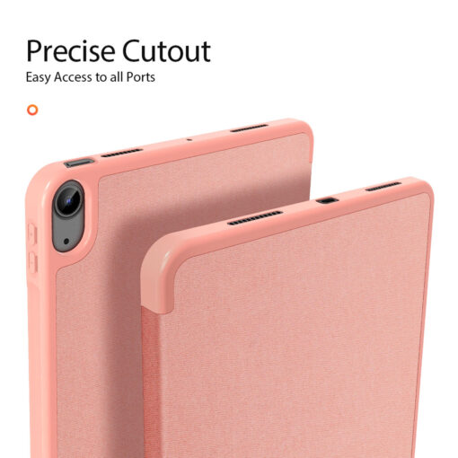 iPad Air 11" / Air 5 / Air 4 Full Cover Folio Case - Pink | Domo Series by Dux Ducis - Image 6
