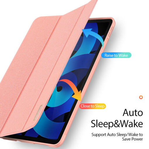 iPad Air 11" / Air 5 / Air 4 Full Cover Folio Case - Pink | Domo Series by Dux Ducis - Image 8