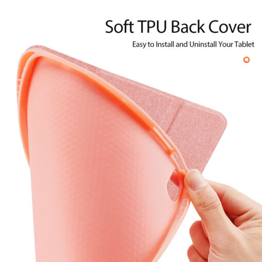 iPad Air 11" / Air 5 / Air 4 Full Cover Folio Case - Pink | Domo Series by Dux Ducis - Image 11