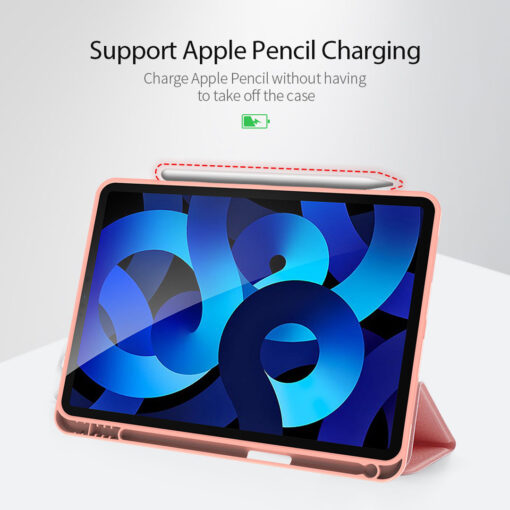 iPad Air 11" / Air 5 / Air 4 Full Cover Folio Case - Pink | Domo Series by Dux Ducis - Image 12