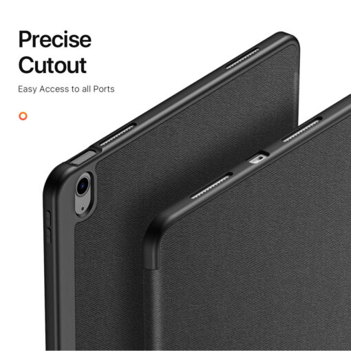 iPad Air 13" (2024/2025) Full Cover Folio Case - Black | Domo Series by Dux Ducis - Image 6