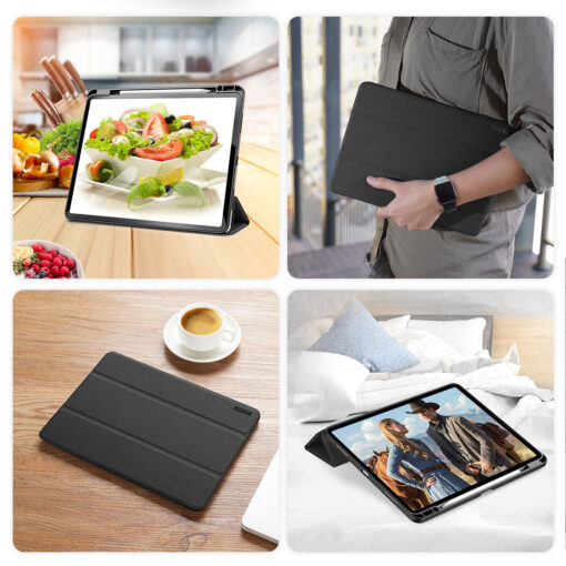 iPad Air 13" (2024/2025) Full Cover Folio Case - Black | Domo Series by Dux Ducis - Image 9